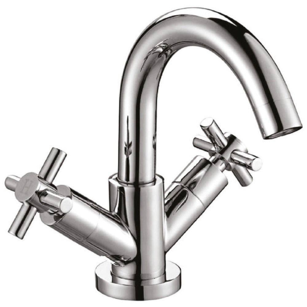 Scudo Kross Mono Basin Mixer Tap with Push Waste - Chrome - TAP131 - TAP 'N' SHOWER