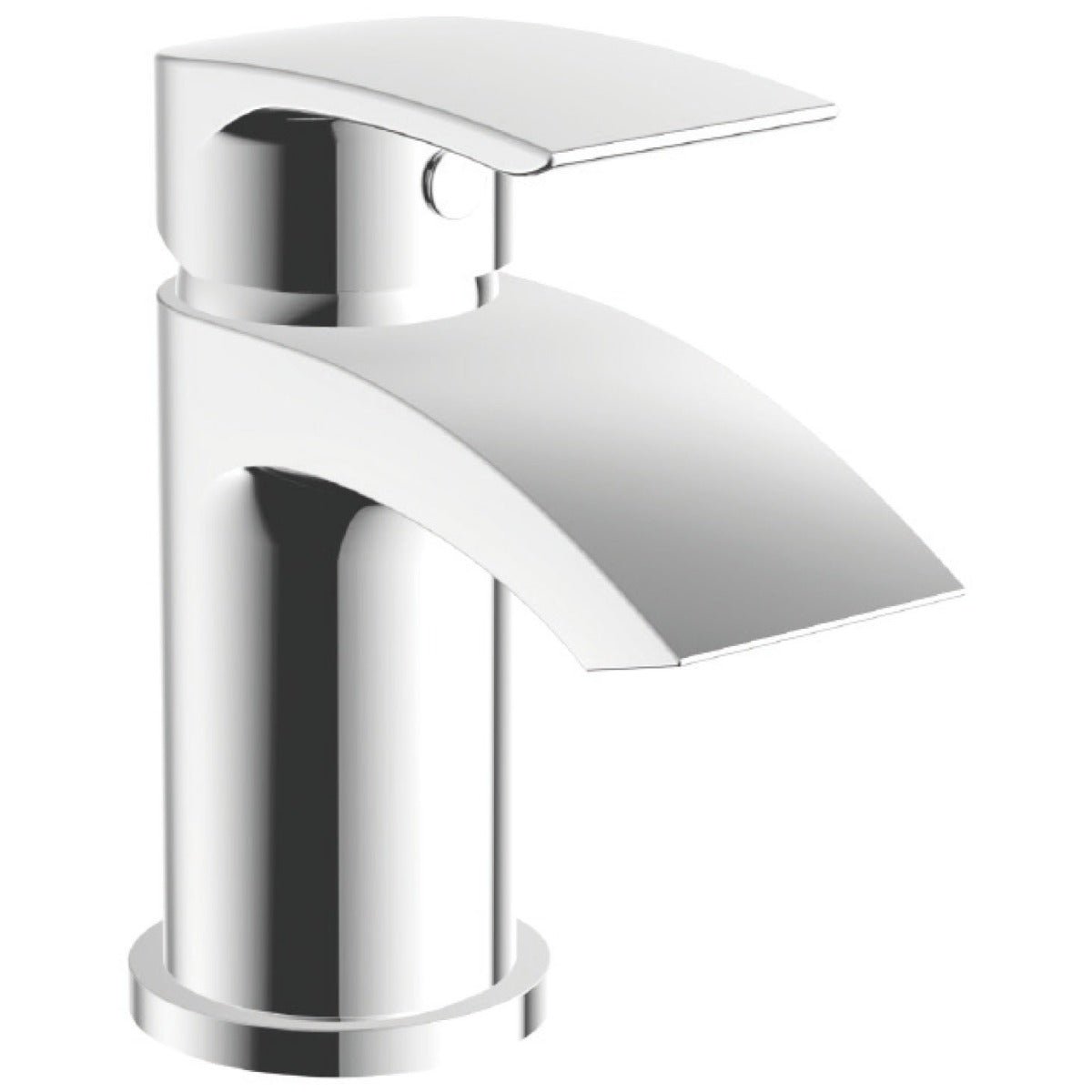 Scudo Belini Mini Mono Basin Mixer Tap with Push Waste - Chrome - TAP208 - TAP 'N' SHOWER