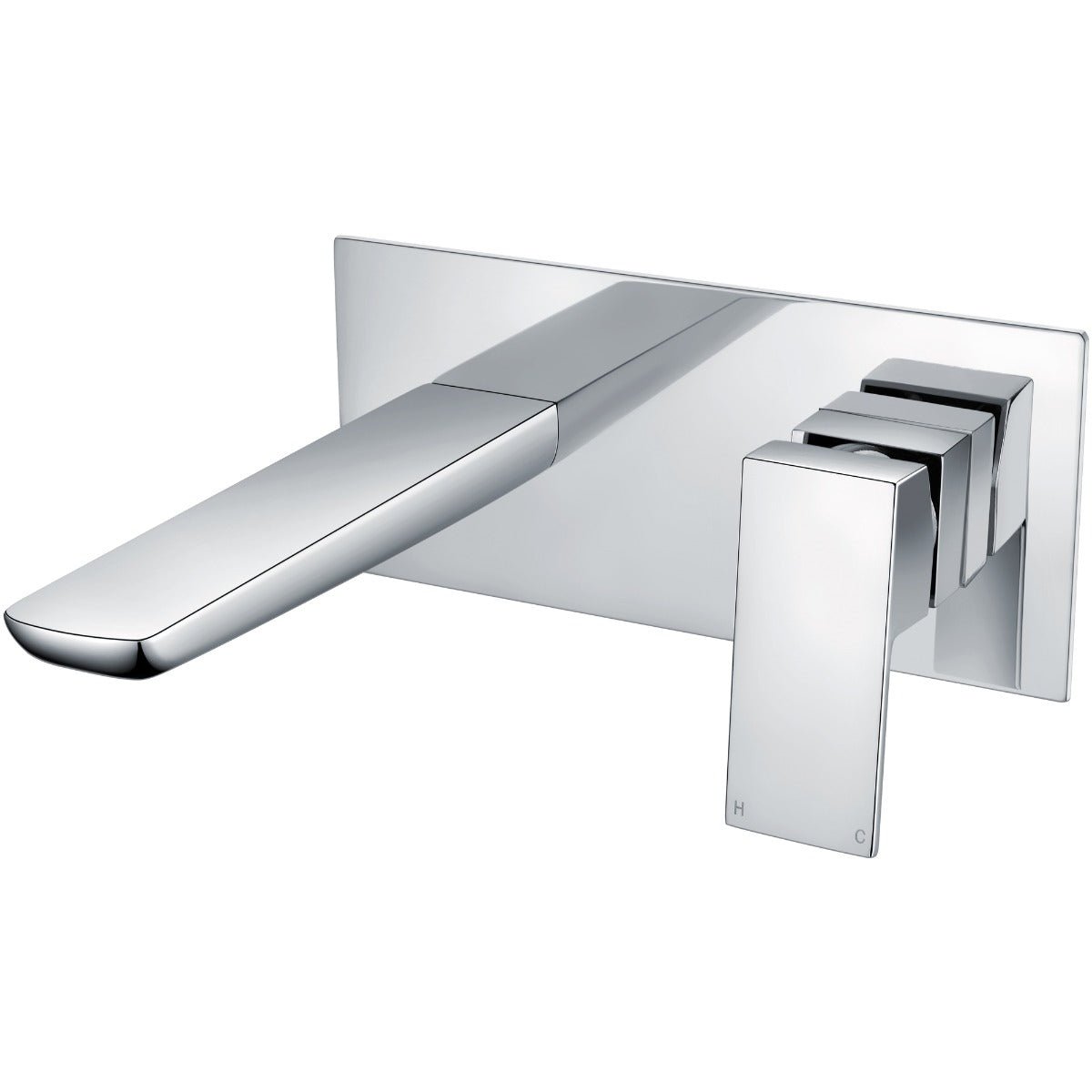 Scudo Muro Wall Mounted Bath Mixer Tap - Chrome - TAP249L - TAP 'N' SHOWER