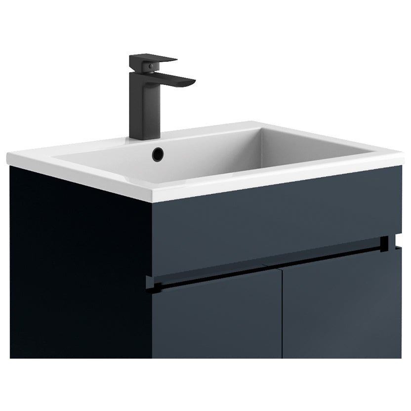 Scudo Lili Thin Basin 600mm - Gloss White - THIN600BASIN - TAP 'N' SHOWER