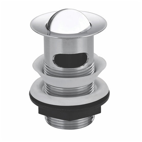 Scudo Swivel Top Slotted Basin Waste - Chrome - WASTE100 - TAP 'N' SHOWER