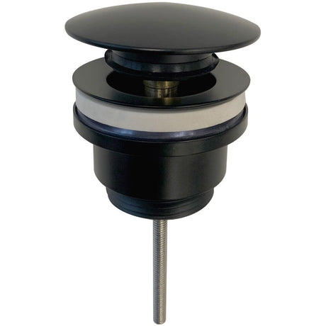 Scudo Universal Basin Waste - Matte Black - WASTE107BL - TAP 'N' SHOWER