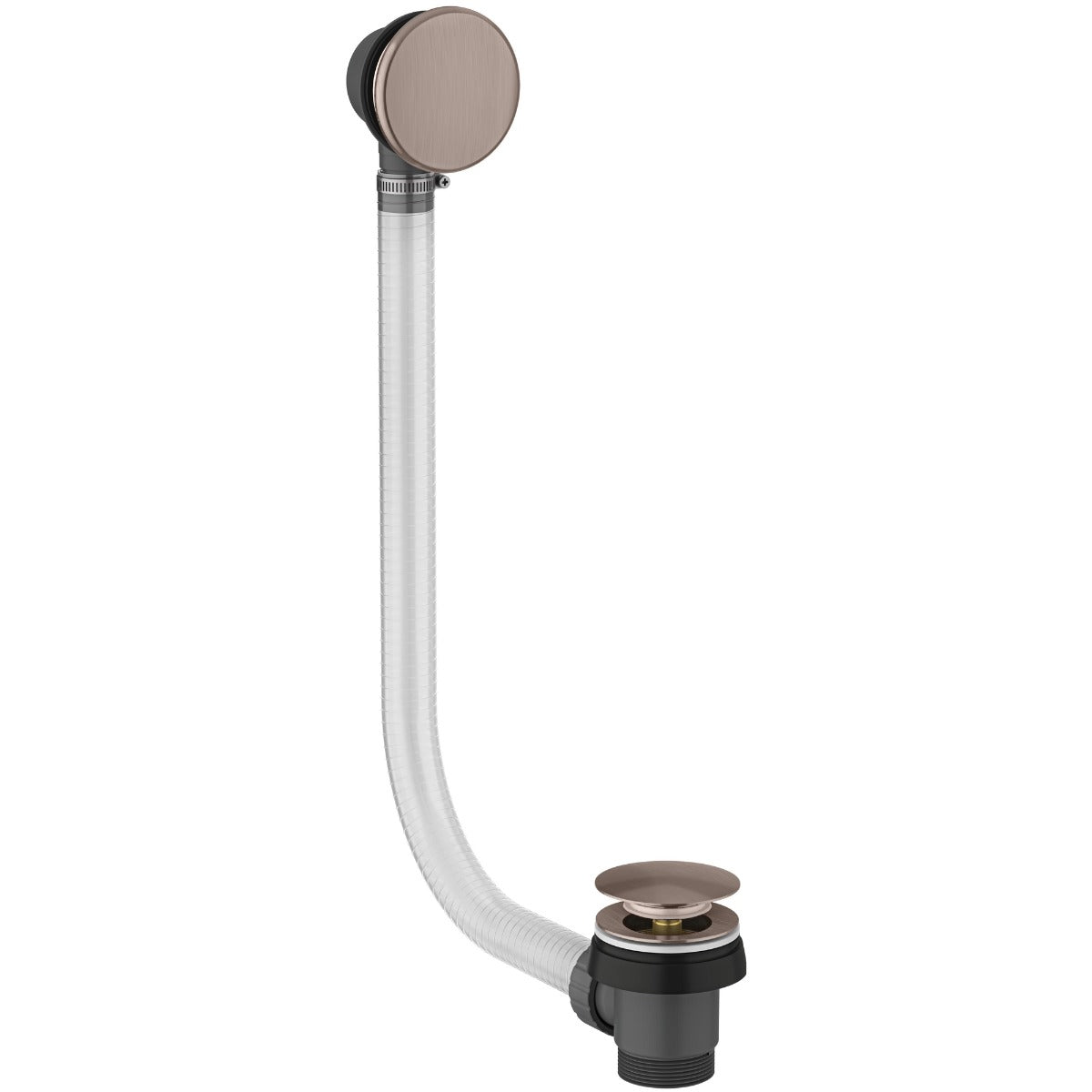 Scudo Bath Pop - Up Waste with Overflow Easy Clean - Brushed Bronze - WASTE115BZ - TAP 'N' SHOWER
