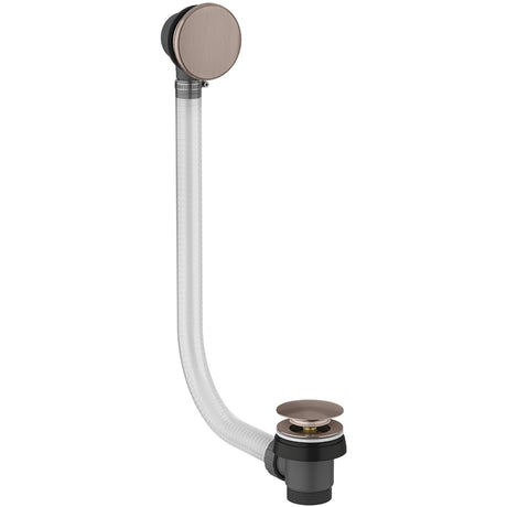 Scudo Bath Pop - Up Waste with Overflow Easy Clean - Brushed Bronze - WASTE115BZ - TAP 'N' SHOWER
