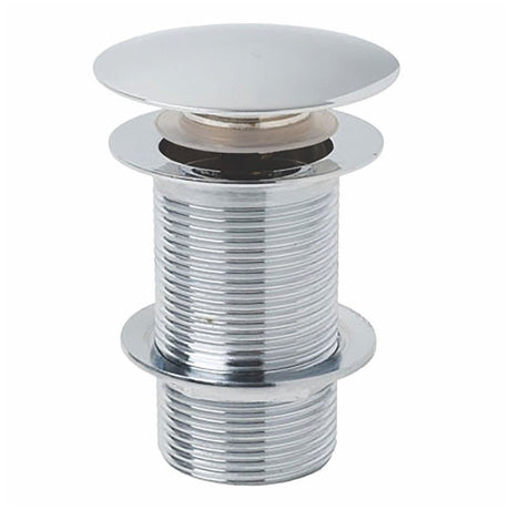 Scudo Round Dome Unslotted Sprung Basin Waste - Chrome - WASTE91 - TAP 'N' SHOWER