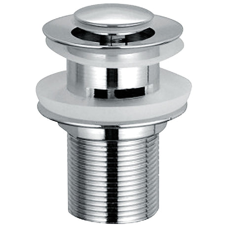 Scudo Round Centre Dome Slotted Sprung Basin Waste - Chrome - WASTE93L - TAP 'N' SHOWER