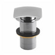 Scudo Square Dome Unslotted Sprung Basin Waste - Chrome - WASTE95 - TAP 'N' SHOWER