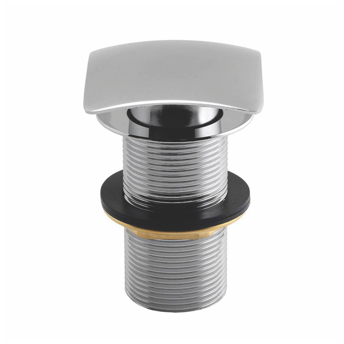 Scudo Square Dome Unslotted Sprung Basin Waste - Chrome - WASTE95 - TAP 'N' SHOWER