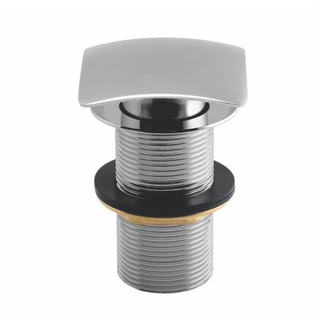 Scudo Square Dome Unslotted Sprung Basin Waste - Chrome - WASTE95 - TAP 'N' SHOWER