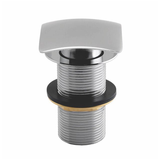 Scudo Square Dome Unslotted Sprung Basin Waste - Chrome - WASTE95 - TAP 'N' SHOWER