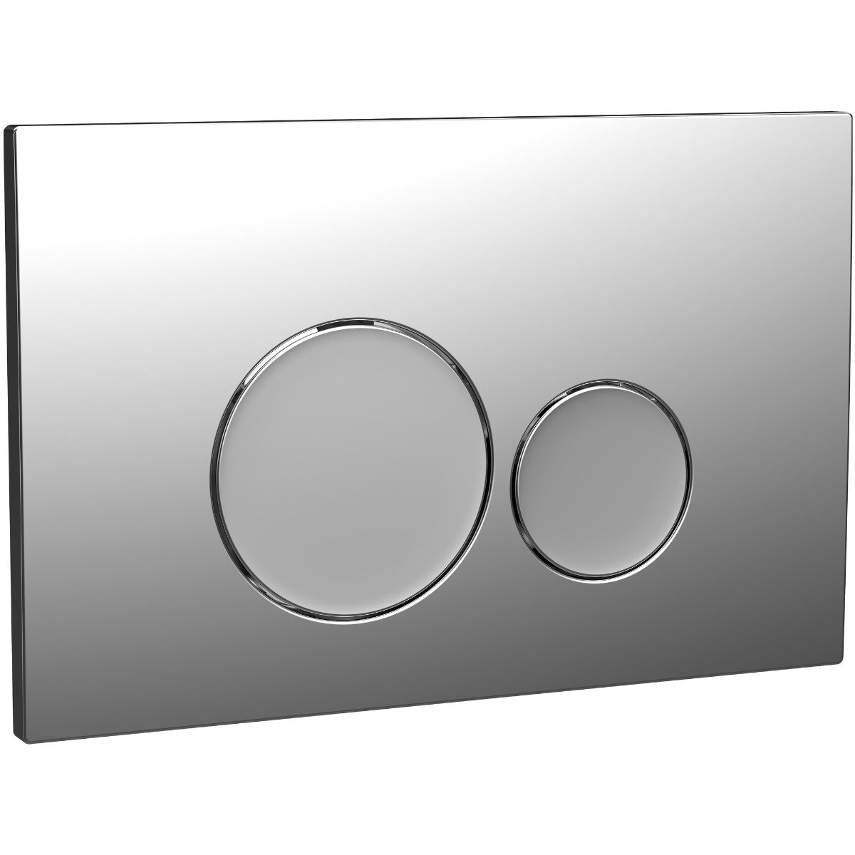 Scudo Round Dual Flush Plate - Chrome - WC - BUTTON05 - TAP 'N' SHOWER