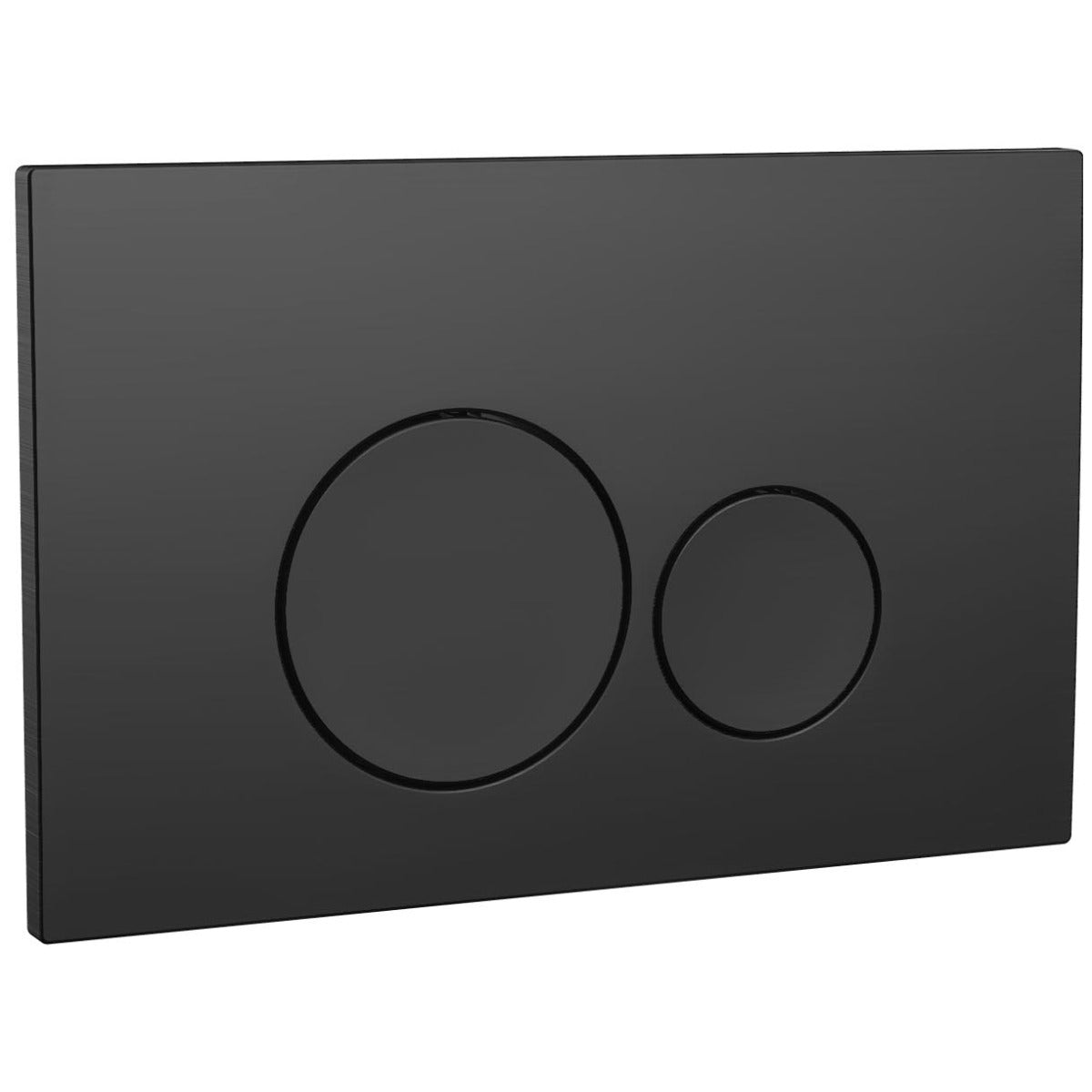 Scudo Round Dual Flush Plate - Black - WC - BUTTON06 - TAP 'N' SHOWER