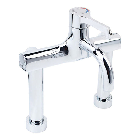 Twyford Sola Thermostatic Deck Fixed Spout Surgeons Mixer Lever Tap - Chrome - SF1133CP - TAP 'N' SHOWER