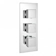 Kartell Pure Triple Concealed Thermostatic Shower Valve chrome finish modern design