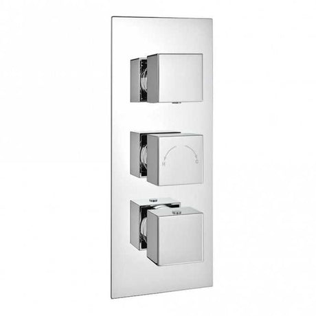 Kartell Pure Triple Concealed Thermostatic Shower Valve chrome finish modern design
