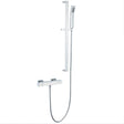 Kartell Pure Square Thermostatic Bar Shower and Sliding Handset - Chrome - SHO029PR - TAP 'N' SHOWER