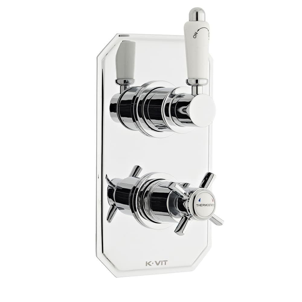 Kartell Klassique Concealed Thermostatic Shower Valve - Chrome - SHO042KL - TAP 'N' SHOWER