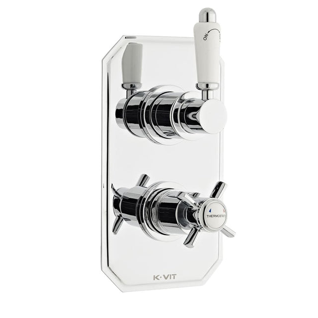Kartell Klassique Concealed Thermostatic Shower Valve - Chrome - SHO042KL - TAP 'N' SHOWER