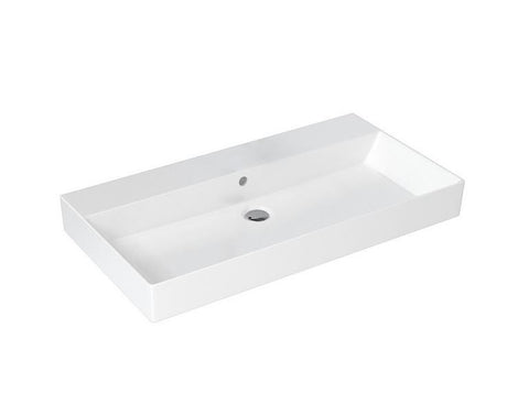 Britton Shoreditch Frame No Tap Hole Basin 850mm - White Gloss - SHR.018 NTH+ - TAP 'N' SHOWER