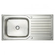 Prima Deep 1.0 Bowl Kitchen Sink with Waste Kit 1000mm Length x 500mm Width - Stainless Steel - CPR030 - TAP 'N' SHOWER
