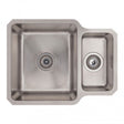 Prima R25 1.5 Bowl Undermount Kitchen Sink with Waste Kit 580mm Length x 450mm Width - Stainless Steel - CPR052 - TAP 'N' SHOWER
