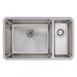 Prima R25 1.5 Bowl Undermount Large Kitchen Sink LH with Waste Kit 740mm Length x 450mm Width - Stainless Steel - CPR056 - TAP 'N' SHOWER