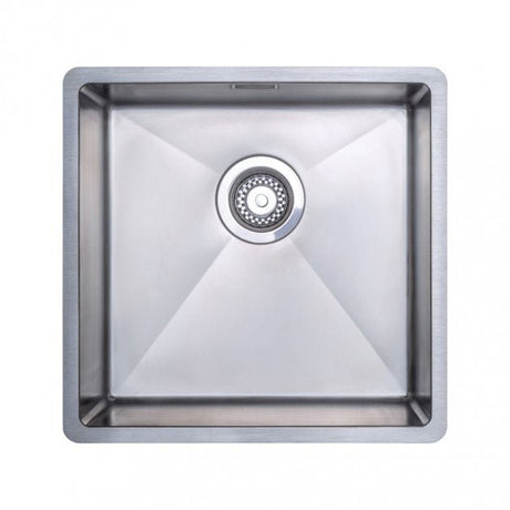 Prima R10 1.0 Bowl Undermount Inset Kitchen Sink with Waste Kit 440mm Length x 450mm Width - Stainless Steel - CPR520 - TAP 'N' SHOWER