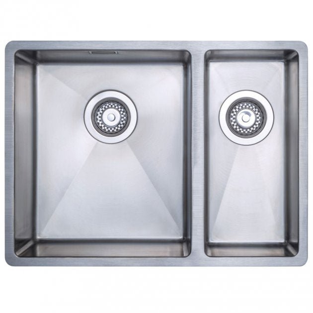 Prima R10 1.5 Bowl Undermount Inset Kitchen Sink LH with Waste Kit 590mm Length x 440mm Width - Stainless Steel - CPR524 - TAP 'N' SHOWER