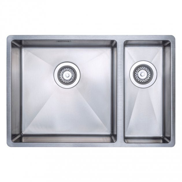 Prima R10 1.5 Bowl Undermount Inset Large Kitchen Sink LH with Waste Kit 660mm Length x 440mm Width - Stainless Steel - CPR526 - TAP 'N' SHOWER