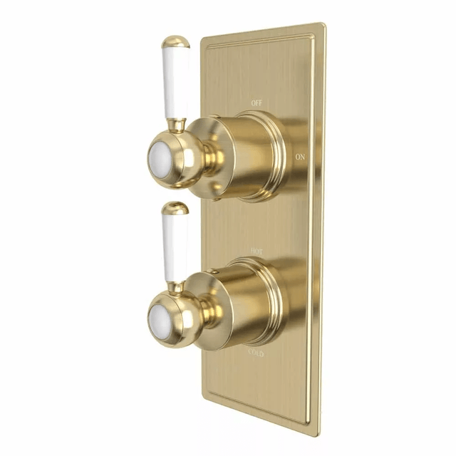 Tavistock Lansdown Dual Function Shower Valve - Brushed Brass - SLD1604 - TAP 'N' SHOWER