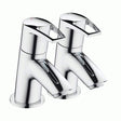 Bristan Smile Modern Bath Taps Pair - Chrome - SM 3/4 C