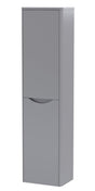 Nuie Lunar Wall Hung 2 Door Tall Unit 356mm - Satin Grey - SML262 - TAP 'N' SHOWER