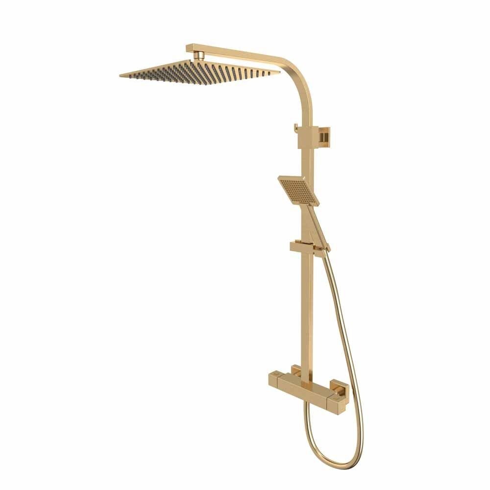 Tavistock Index Dual Function Bar Shower System - Brushed Brass - SND1512 - TAP 'N' SHOWER