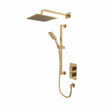 Tavistock Index Dual Function Shower System With Riser Kit And Overhead Shower - Brushed Brass - SND1612 - TAP 'N' SHOWER