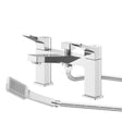 Hudson Reed Soar Modern Pillar Mounted Bath Shower Mixer Tap  - Chrome - SOA304