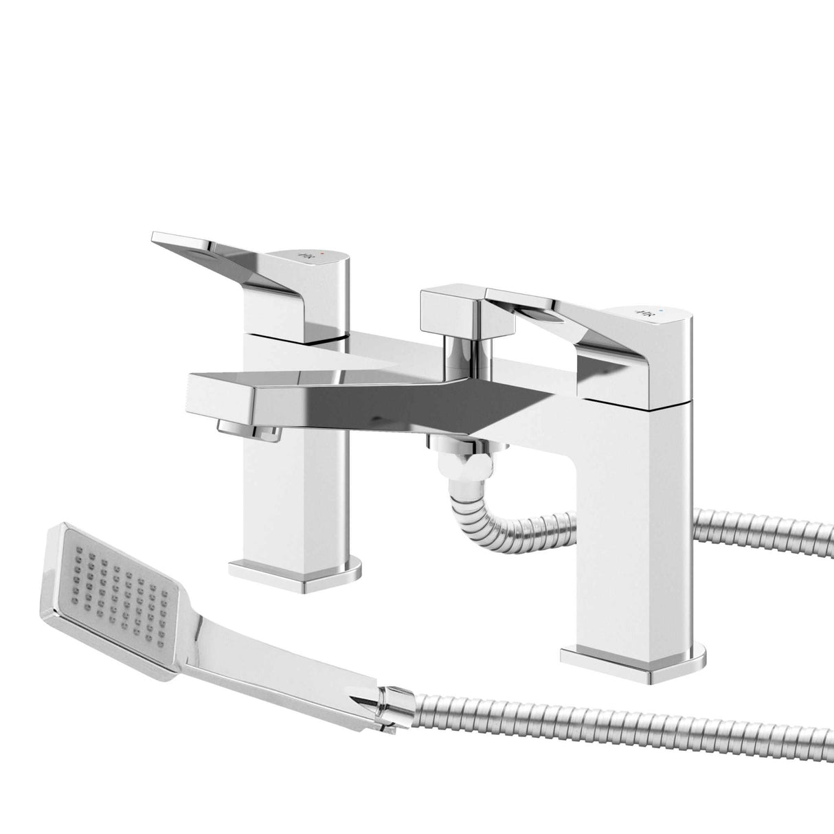 Hudson Reed Soar Modern Pillar Mounted Bath Shower Mixer Tap  - Chrome - SOA304