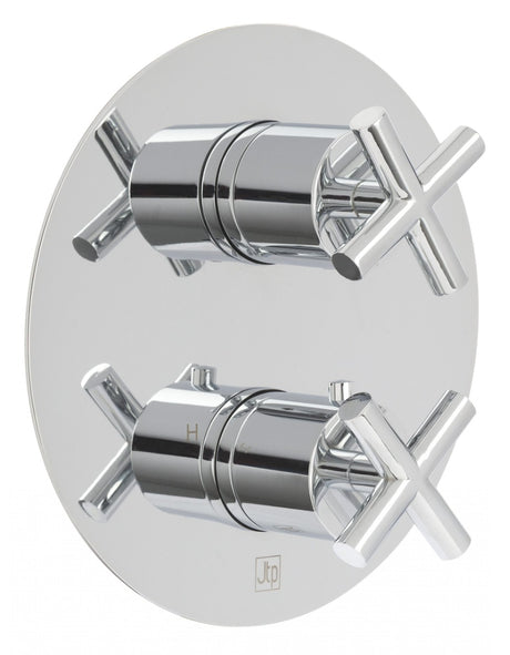 JTP Solex Thermostatic 2 Outlet Shower Valve - Chrome - 16671CL
