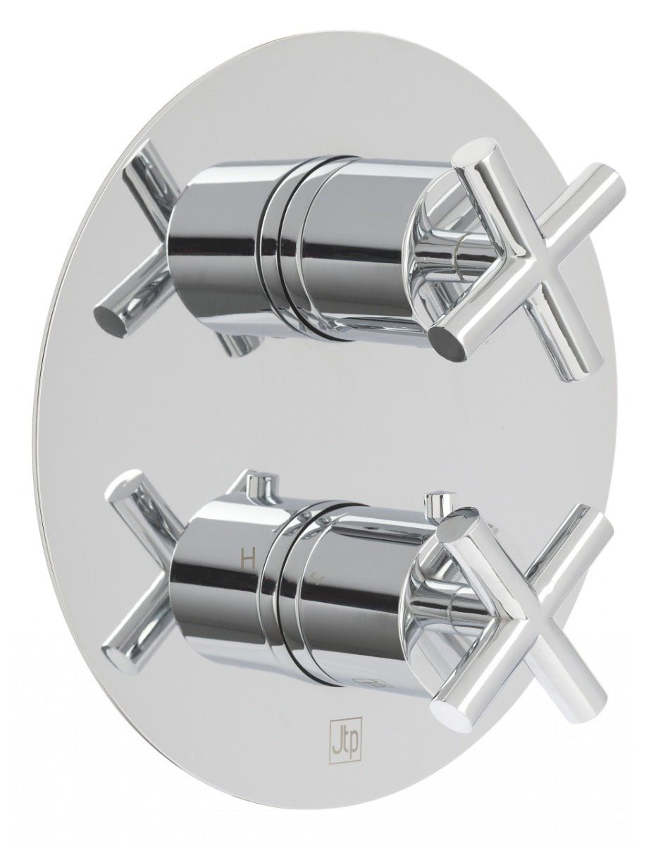 JTP Solex Thermostatic 2 Outlet Shower Valve - Chrome - 16671CL - TAP 'N' SHOWER