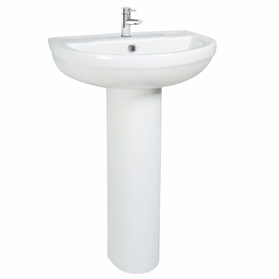 Scudo Spa Basin 500mm - White - SPACE003 - TAP 'N' SHOWER