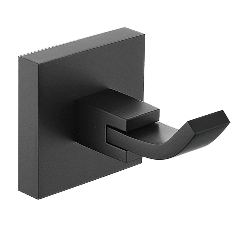 Bristan Square Robe Hook - Black - SQ HOOK BLK - TAP 'N' SHOWER
