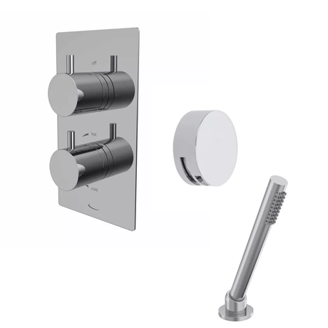 Tavistock Quantum Dual Function Shower System With Overflow Bath Filler And Deck Mounted Handset - Chrome - SQT1617 - TAP 'N' SHOWER