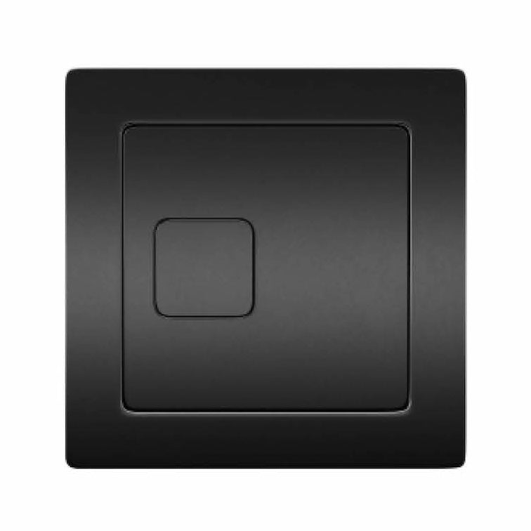 Scudo Square Flush Button - Black - SQUARE - CISTERN - BLACK - TAP 'N' SHOWER