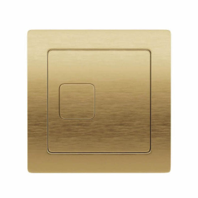 Scudo Square Flush Button - Brushed Brass - SQUARE - CISTERN - BRASS - TAP 'N' SHOWER