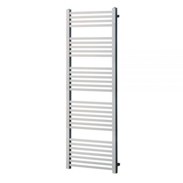 Towelrads Square Tube Straight Heated Towel Rail 1600mm High x 450mm Wide - Chrome - 210004 - TAP 'N' SHOWER