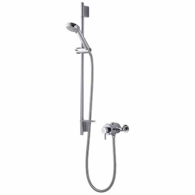 Aqualisa Siren Sl Exposed Mixer Shower with Adjustable Head - Chrome - SRN001EA - TAP 'N' SHOWER