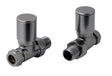 JTP Straight Radiator Valve - Brushed Black - 27RVSBBL