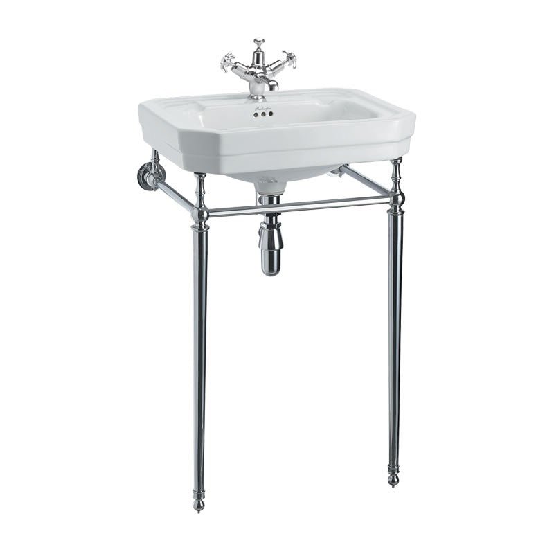 Burlington Basin Wash Stand - White - T22ACHR - TAP 'N' SHOWER