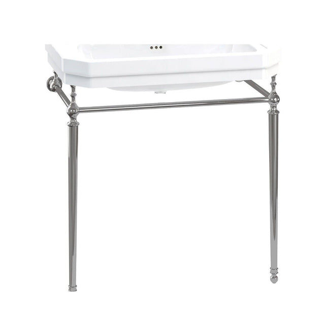 Burlington Edwardian Chrome Stand for 80cm Basin - T50CHR - TAP 'N' SHOWER