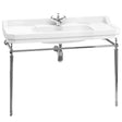 Burlington Chrome Wash Stand for 120cm Basin - T51CHR - TAP 'N' SHOWER