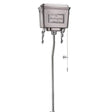 Burlington Brushed Chrome Aluminium High Level Cistern - T58ALU - TAP 'N' SHOWER